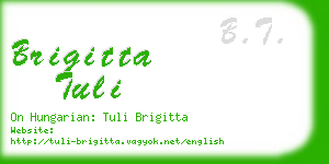 brigitta tuli business card